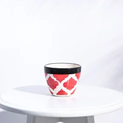 Apple Ceramic Pot (3.8 Inch Diameter)