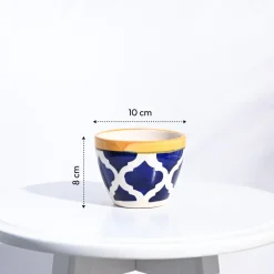 Apple Ceramic Pot (3.8 Inch Diameter)