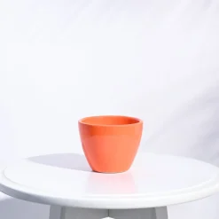 Apple Ceramic Pot (3.8 Inch Diameter)