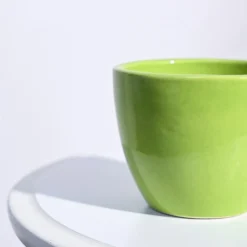 Apple Ceramic Pot (3.8 Inch Diameter)