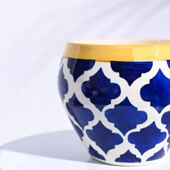 Apple Ceramic Pot (6.6 Inch Diameter)