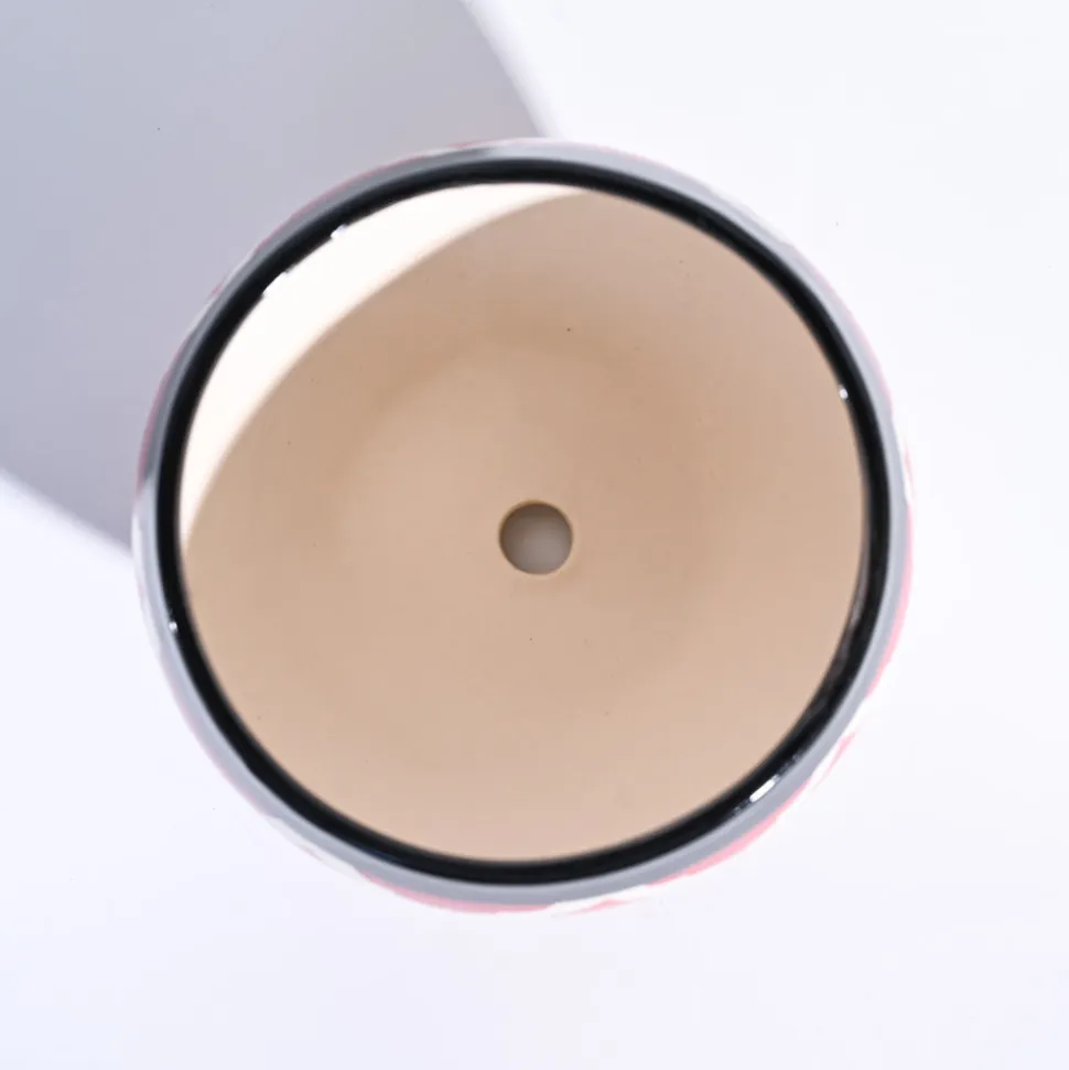 Apple Ceramic Pot (6.6 Inch Diameter)