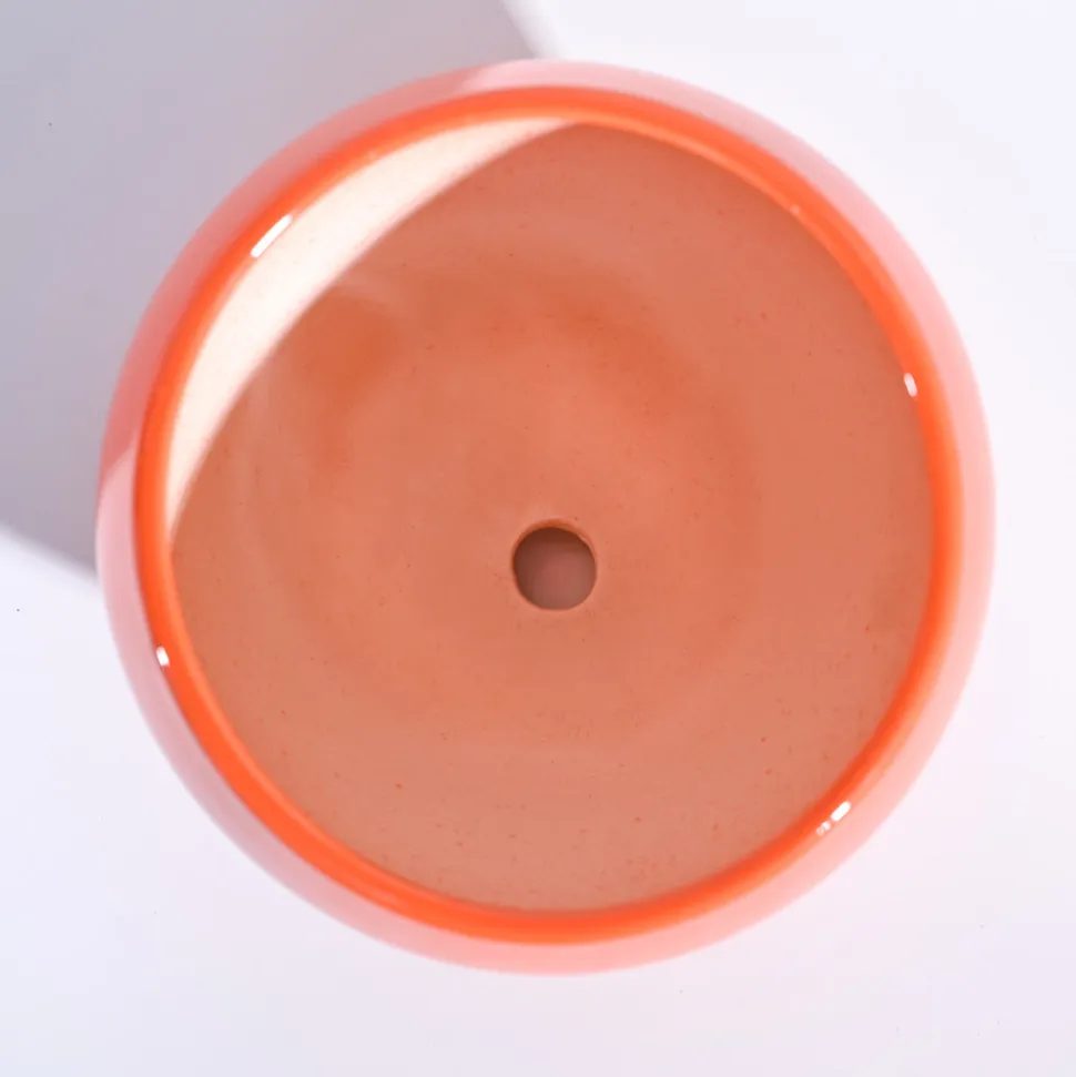 Apple Ceramic Pot (6.6 Inch Diameter)