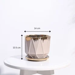 Aurelius Prism Ceramic Pot