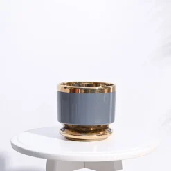 Aurelius Round Ceramic Pot