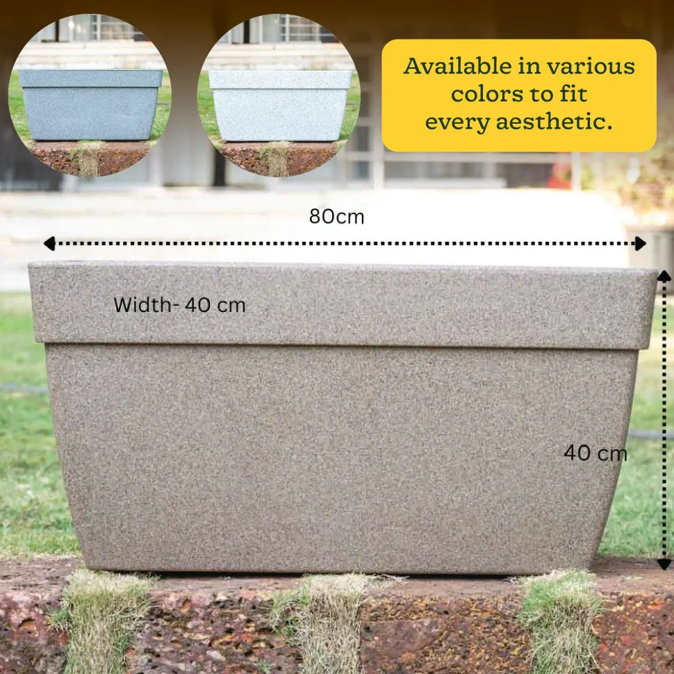 Barca Rectangle Planter