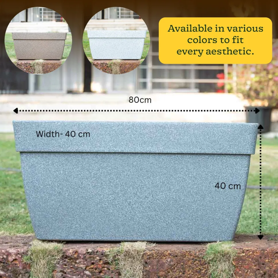 Barca Rectangle Planter