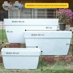 Barca Rectangle Planter