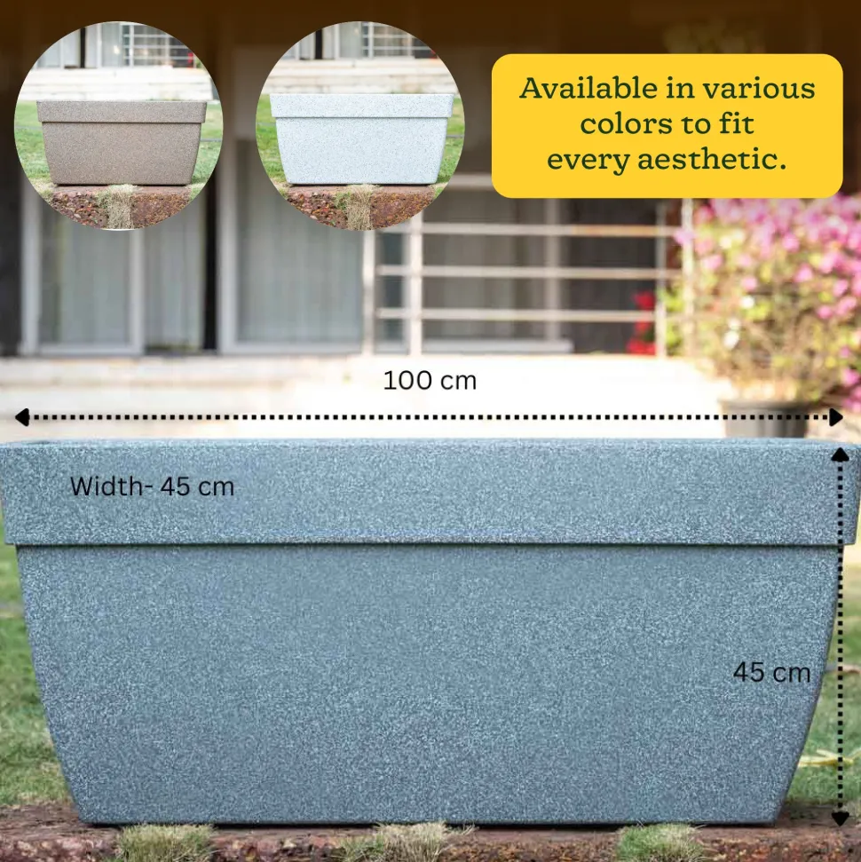 Barca Rectangle Planter
