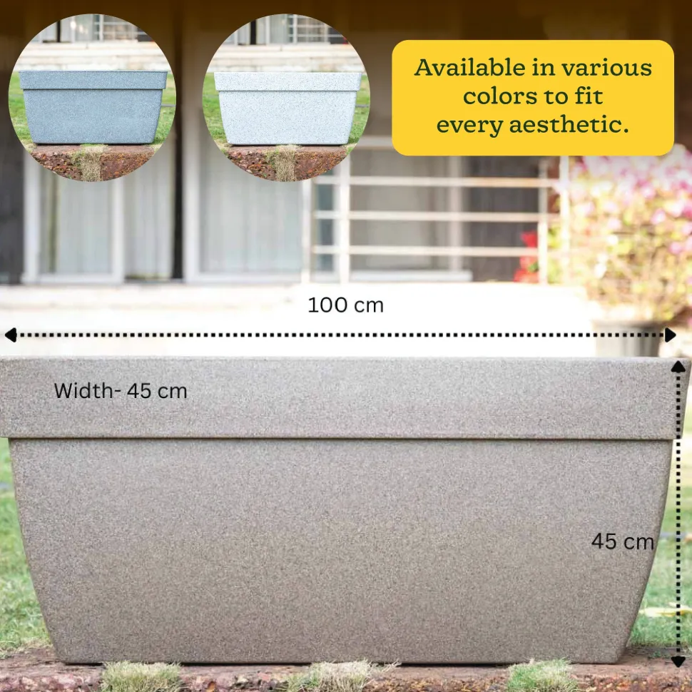 Barca Rectangle Planter