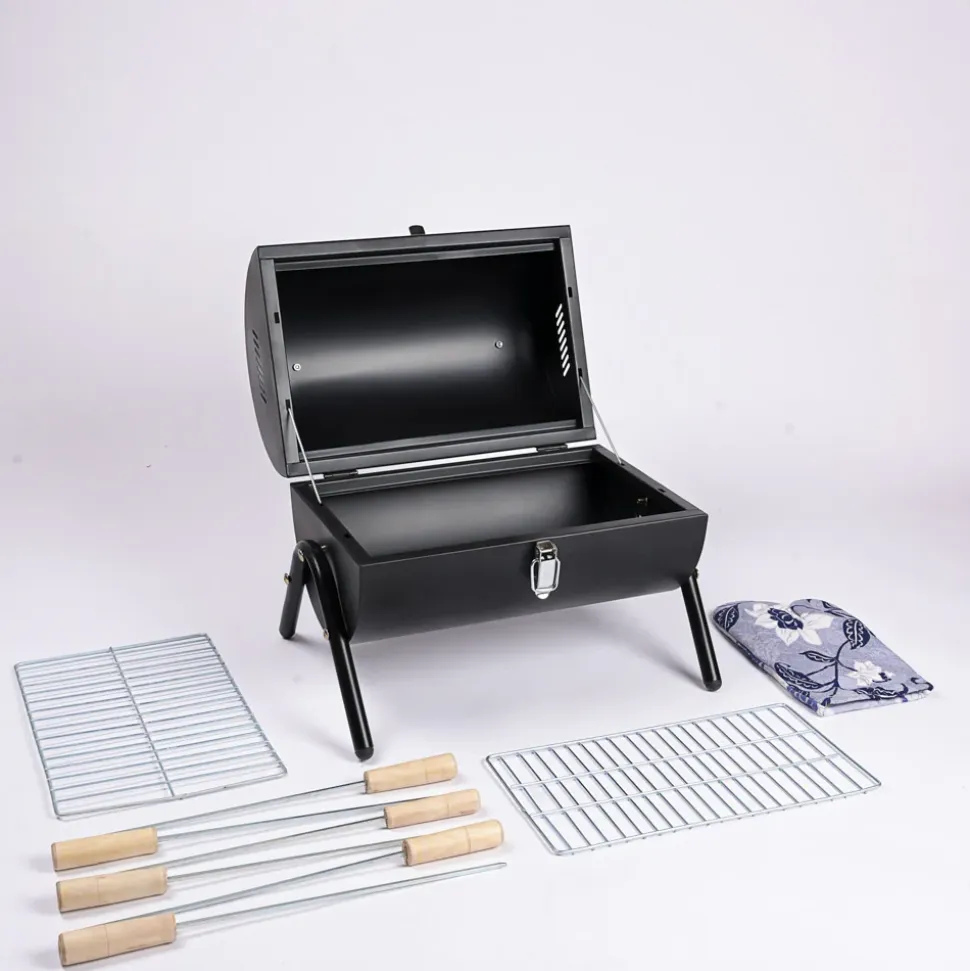 Barrel Style Barbecue Grill