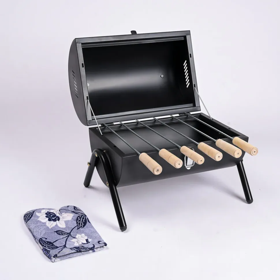 Barrel Style Barbecue Grill