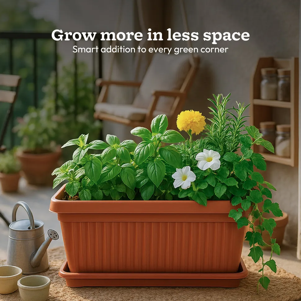 Bellow Rectangle Window Planter