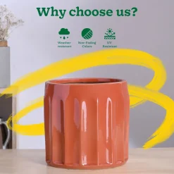 Blushing Sun Ceramic Planter