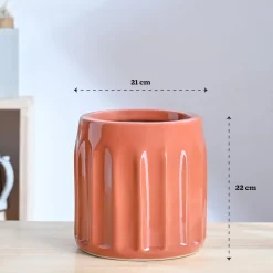 Blushing Sun Ceramic Planter