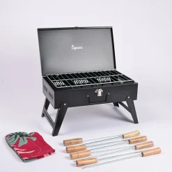 Briefcase Style Barbecue Grill
