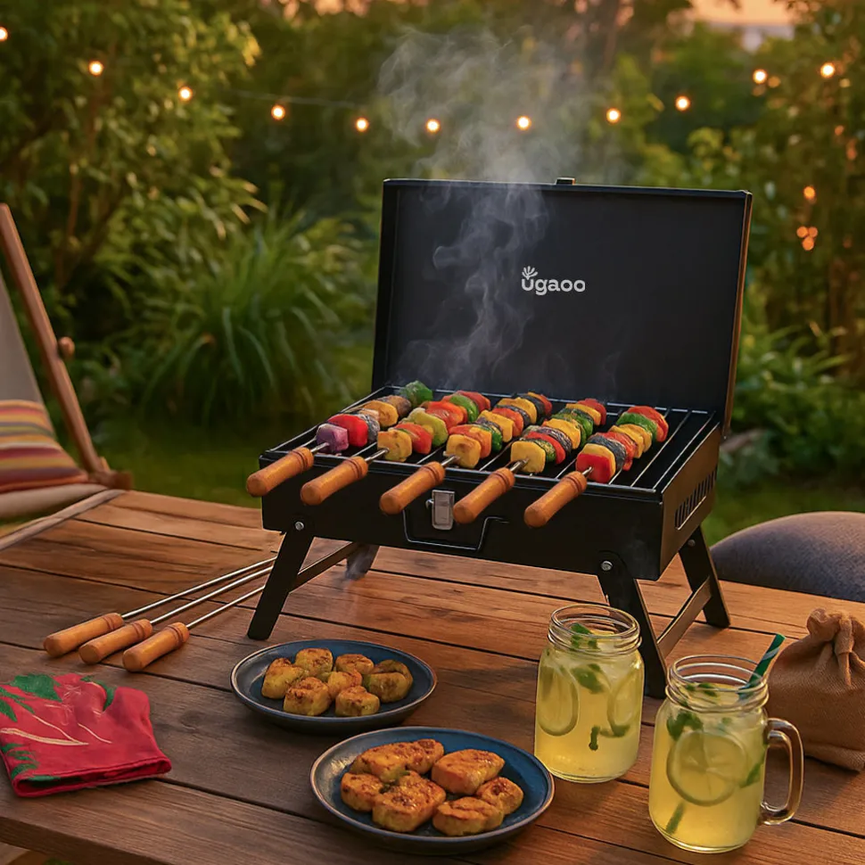 Briefcase Style Barbecue Grill
