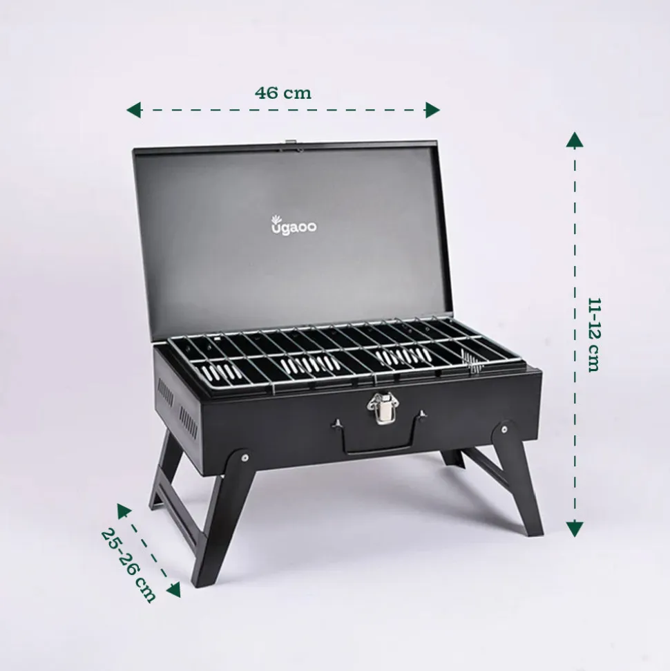 Briefcase Style Barbecue Grill