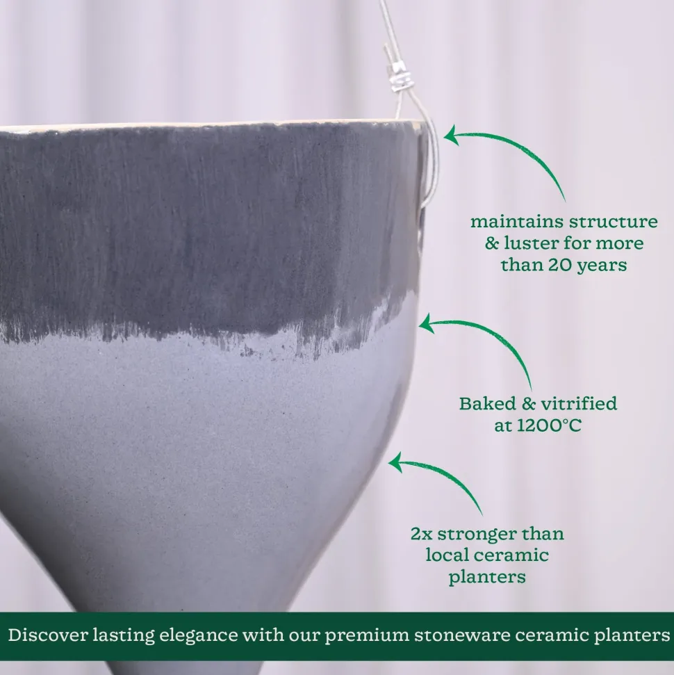 Ceramic Hanging Pot Cosmic Stone
