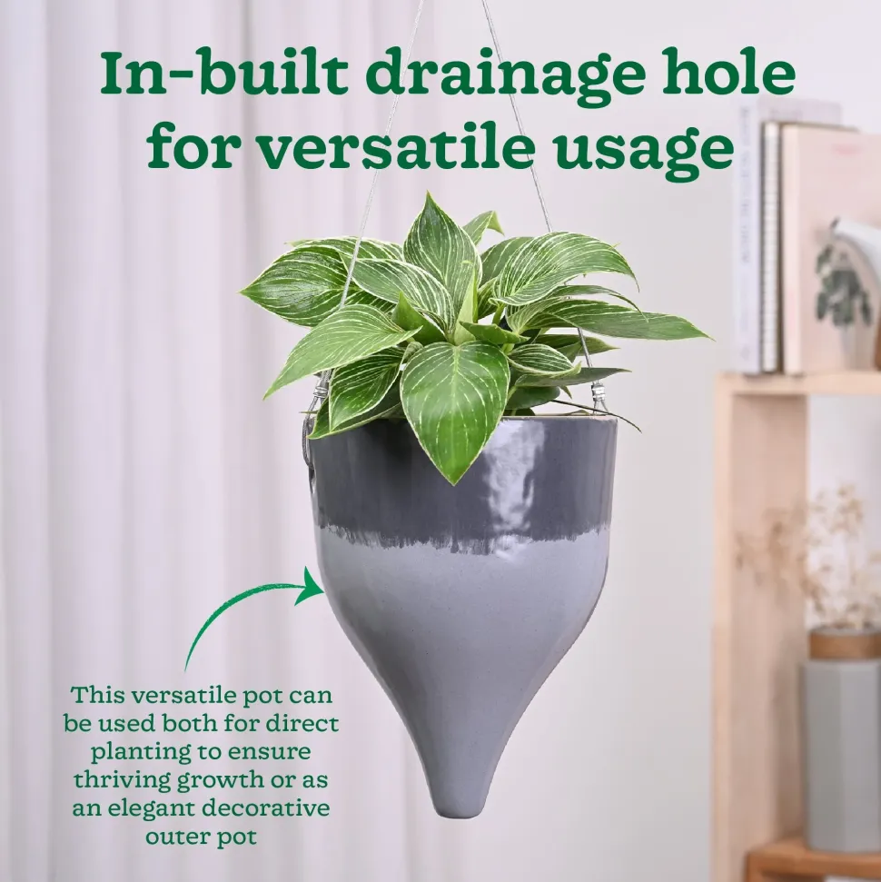 Ceramic Hanging Pot Cosmic Stone
