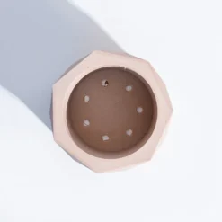 Faceted prism Wooden Pot