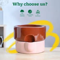 Flower Sunflower Ceramic Planter