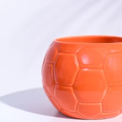 Football Ceramic Pot (5.3 Inch Diameter)