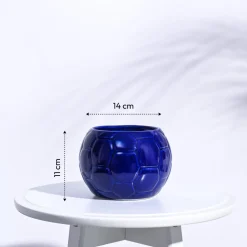 Football Ceramic Pot (5.3 Inch Diameter)