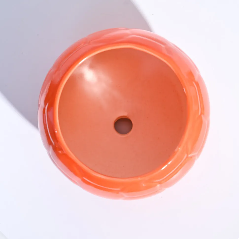 Football Ceramic Pot (5.3 Inch Diameter)