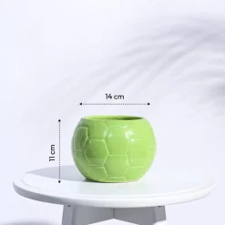 Football Ceramic Pot (5.3 Inch Diameter)