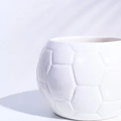 Football Ceramic Pot (5.3 Inch Diameter)