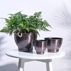 Gunmetal Goblet Planter