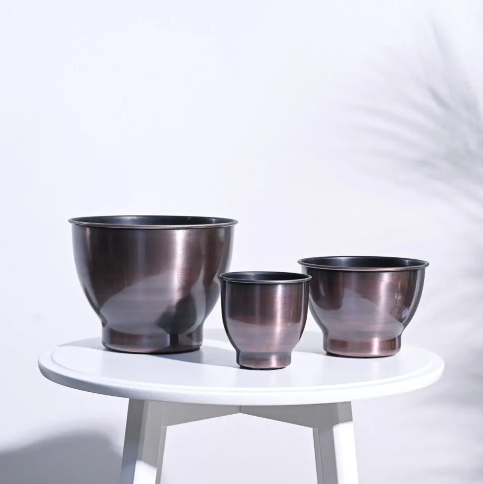 Gunmetal Goblet Planter