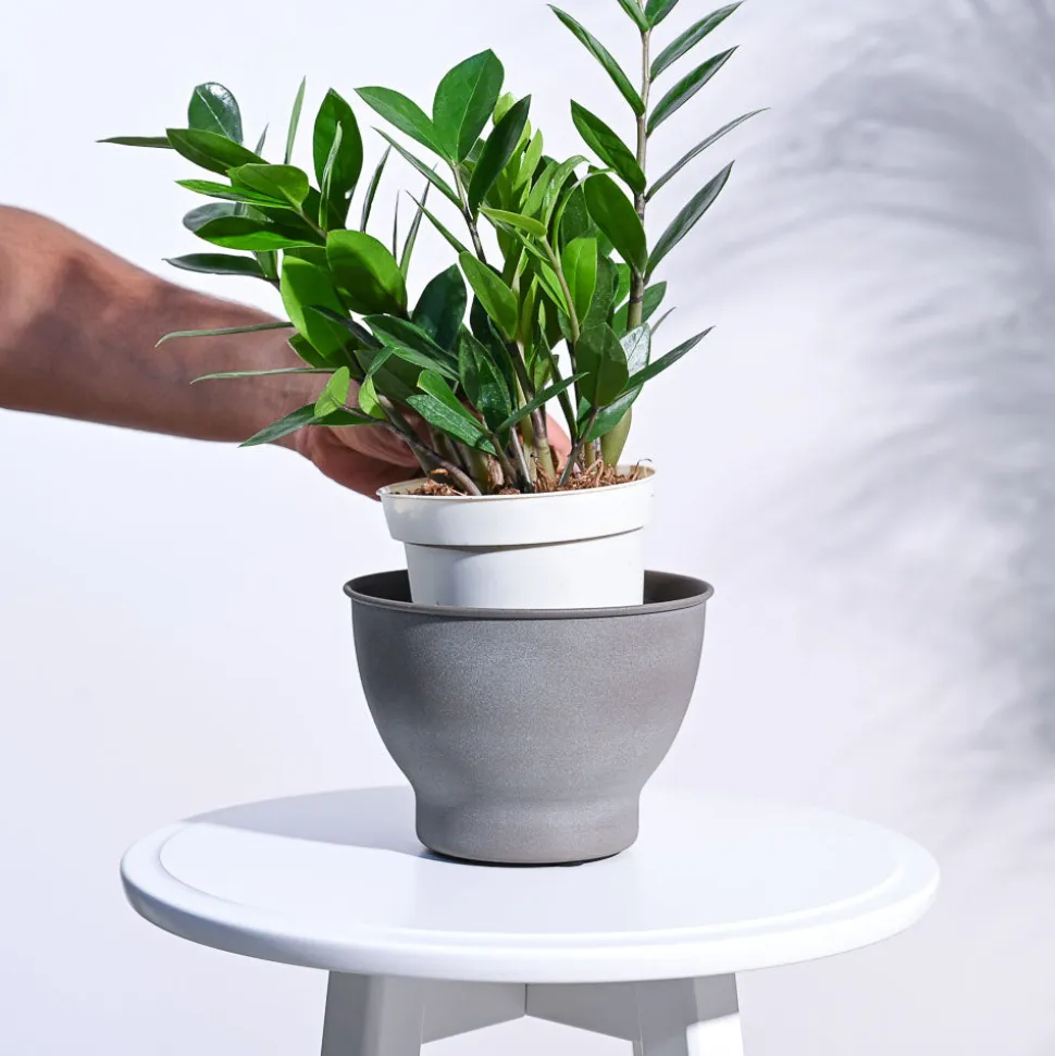 Gunmetal Goblet Planter