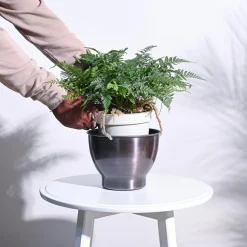 Gunmetal Goblet Planter