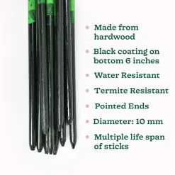 Hardwood Support Sticks - 3 Ft