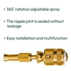 High Pressure Water Spray Brass Nozzle