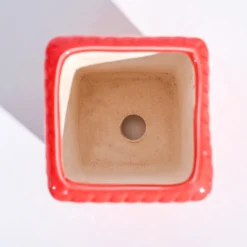 Honeycomb Ceramic Pot (4 Inch Width)