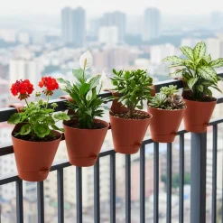 Huka Balcony Railing Planter -Set of 5