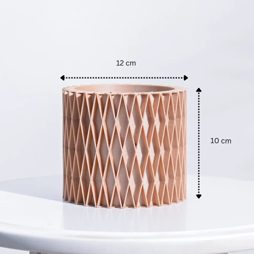 Interlace Charm Wooden Pot