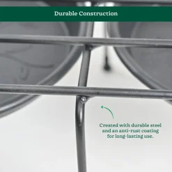 Metal Plant Stands with Drip-tray Holder - set of 4