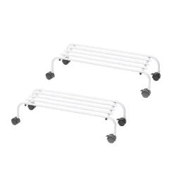 Metal Plant Stands with Wheels Set of 2