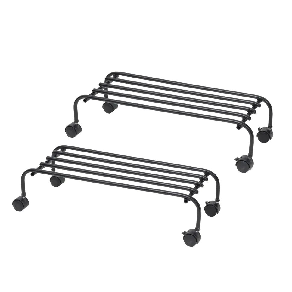 Metal Plant Stands with Wheels Set of 2