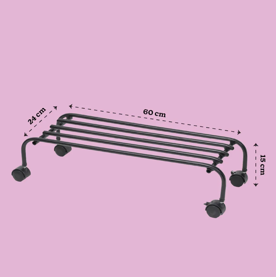 Metal Plant Stands with Wheels Set of 2