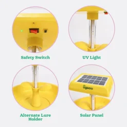 Mini Solar Light Insect Trap, Fly Killer Machine