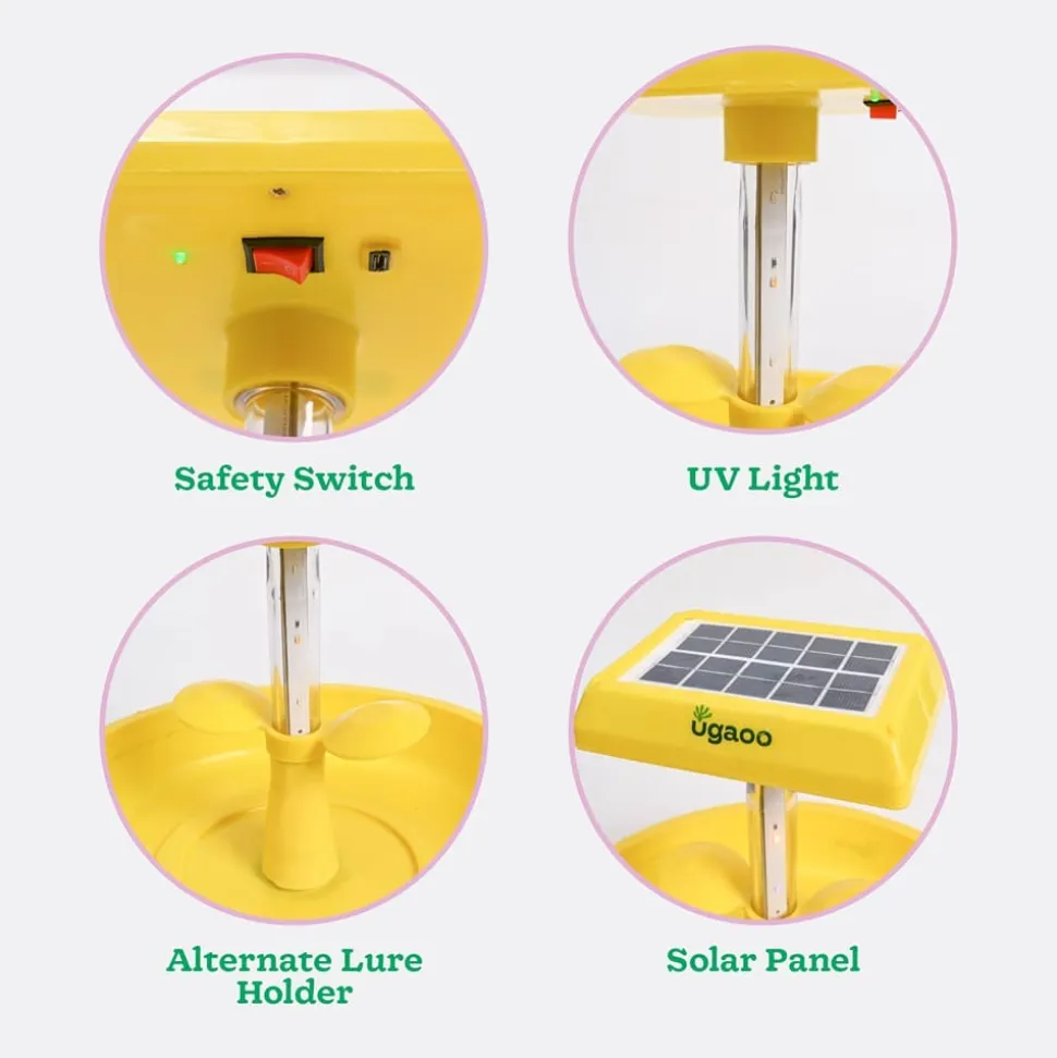 Mini Solar Light Insect Trap, Fly Killer Machine