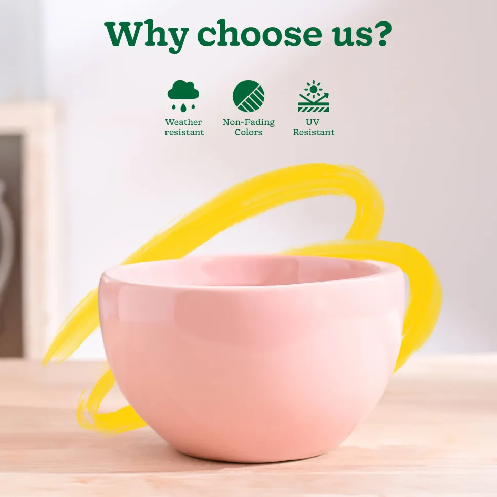 Nature's Hum Fat Ceramic Planter