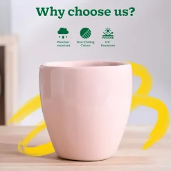 Nature's Hum Slim Ceramic Planter