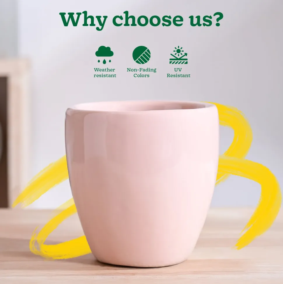 Nature's Hum Slim Ceramic Planter