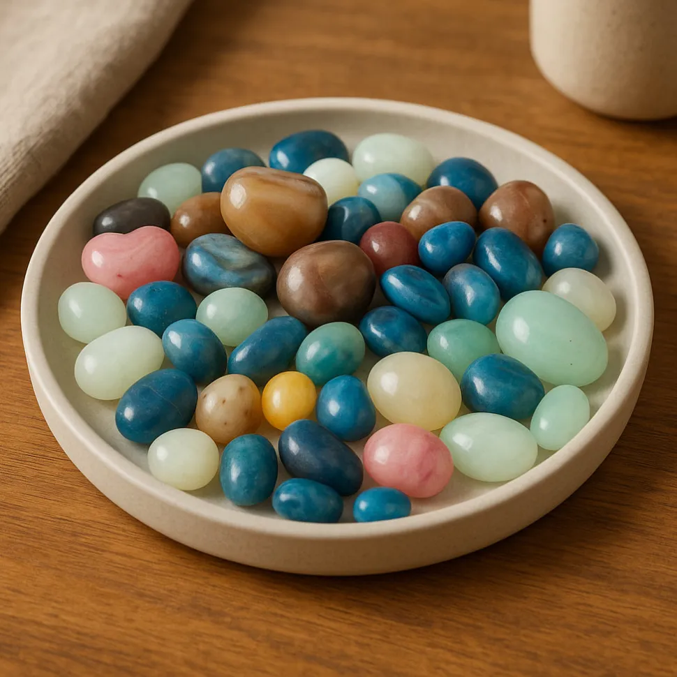 Onyx Mixed Colors Polished Pebbles- 1 Kg